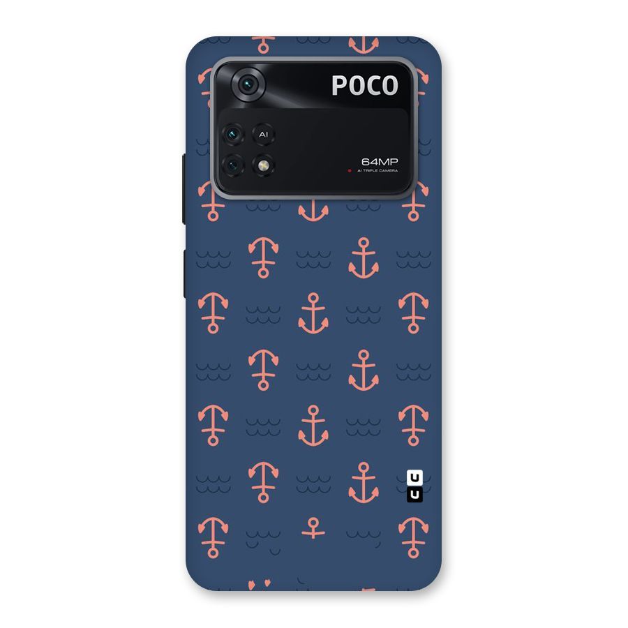 Anchor Sea Blue Back Case for Poco M4 Pro 4G
