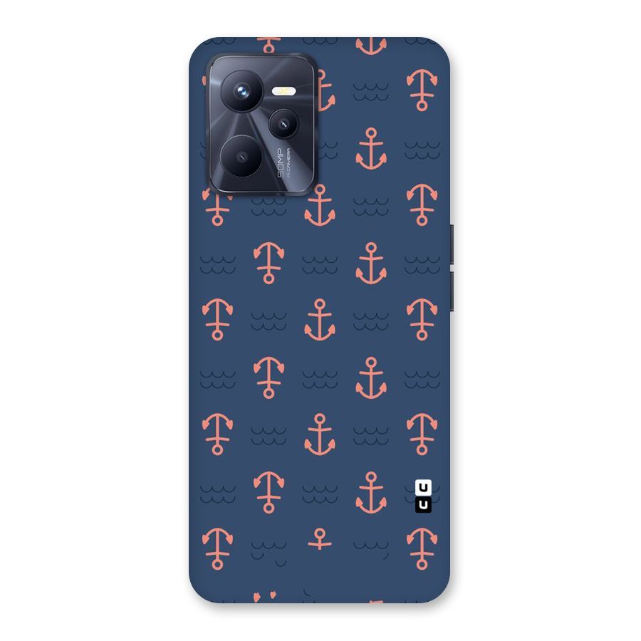 Anchor Sea Blue Back Case for Realme C35