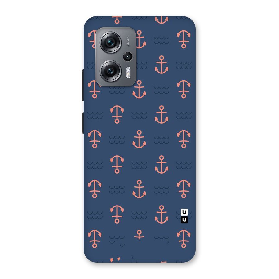Anchor Sea Blue Back Case for Redmi K50i