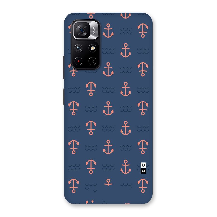 Anchor Sea Blue Back Case for Redmi Note 11T 5G