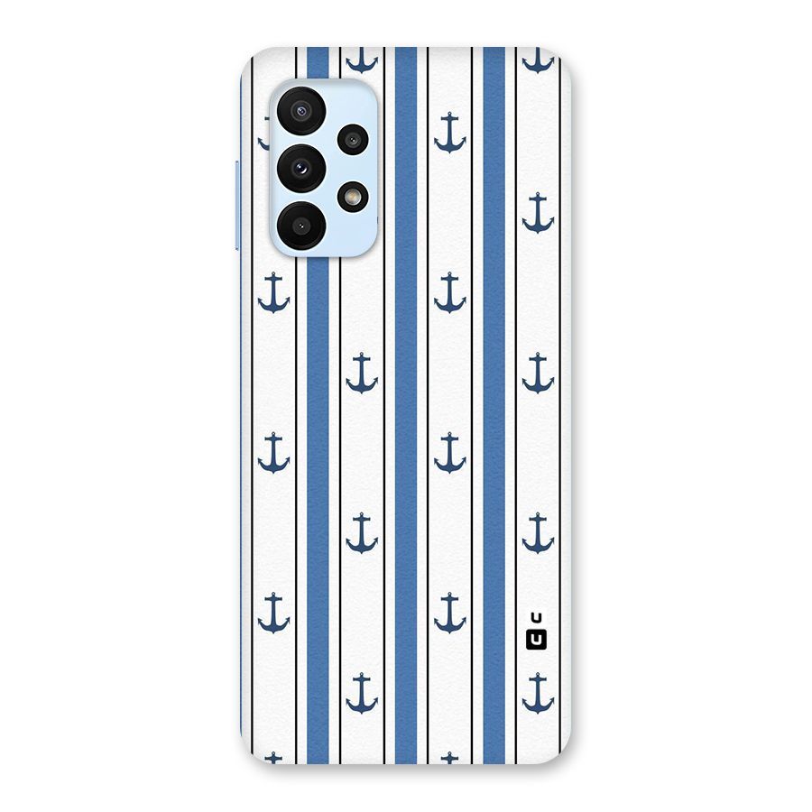 Anchor Stripe Lines Back Case for Galaxy A23