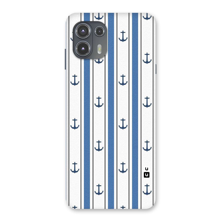 Anchor Stripe Lines Back Case for Motorola Edge 20 Fusion