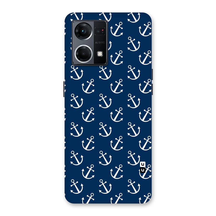 Anchor Zig Pattern Glass Back Case for Oppo F21 Pro 5G