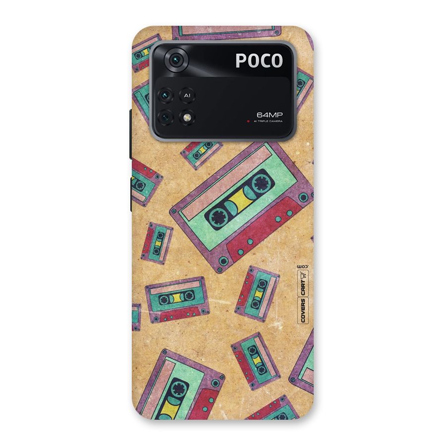 Ancient Cassettes Back Case for Poco M4 Pro 4G