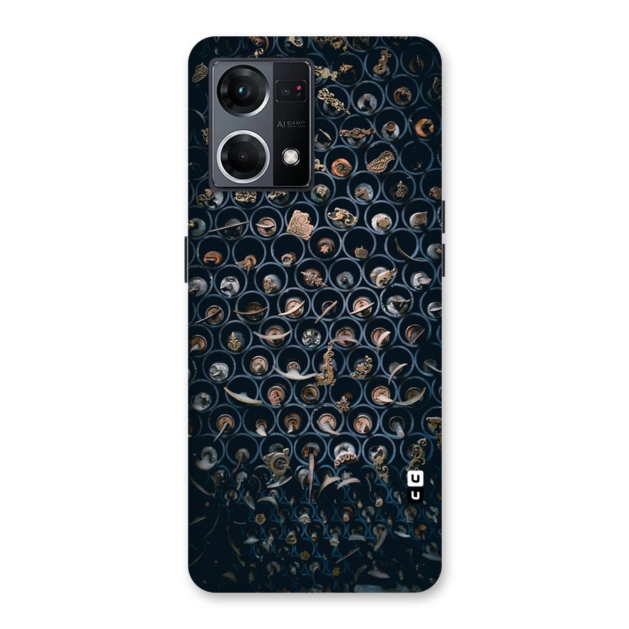 Ancient Wall Circles Glass Back Case for Oppo F21 Pro 5G