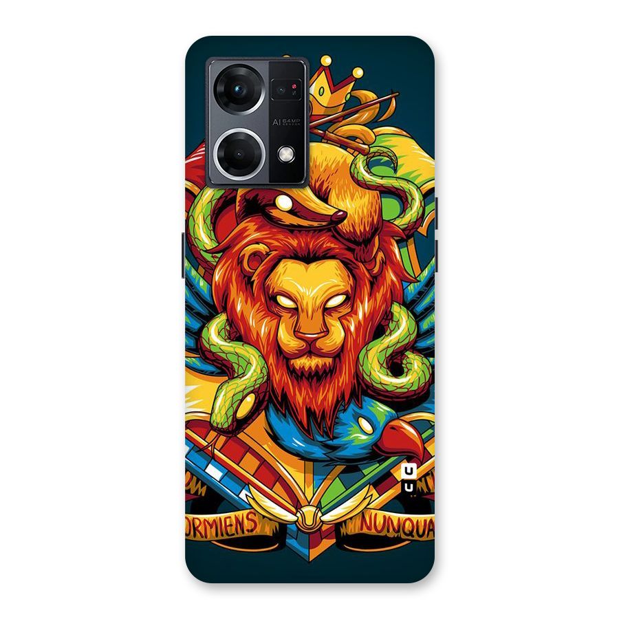 Animal Art Glass Back Case for Oppo F21 Pro 5G