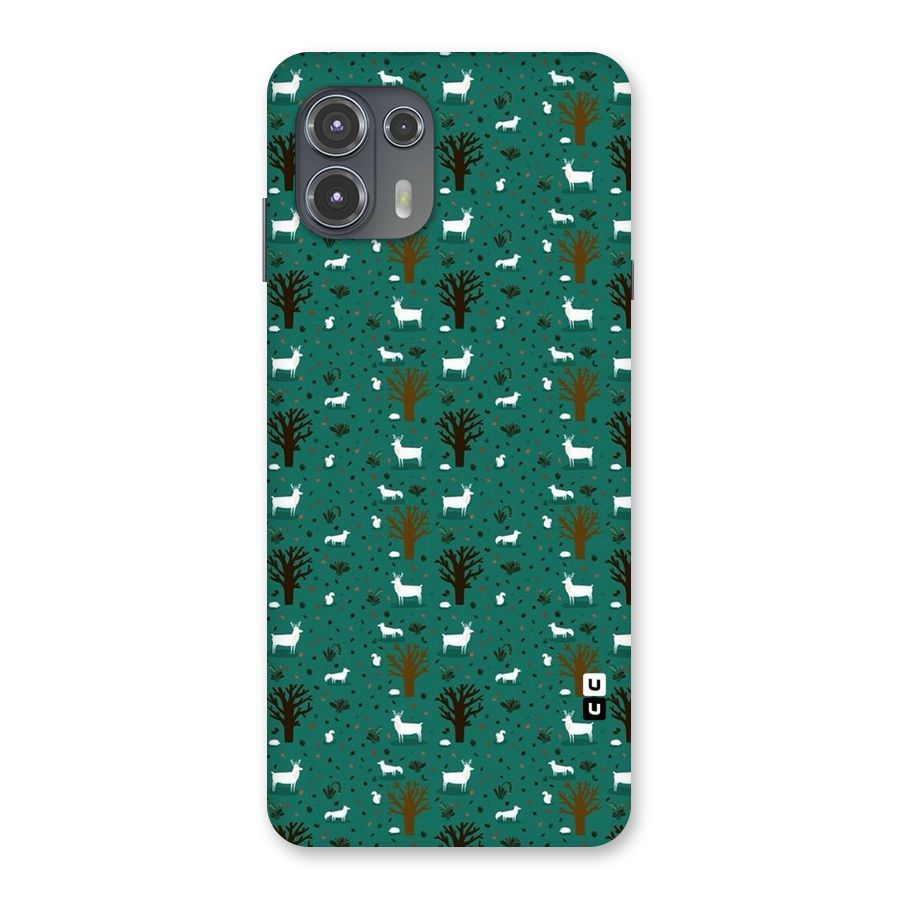 Animal Grass Pattern Back Case for Motorola Edge 20 Fusion