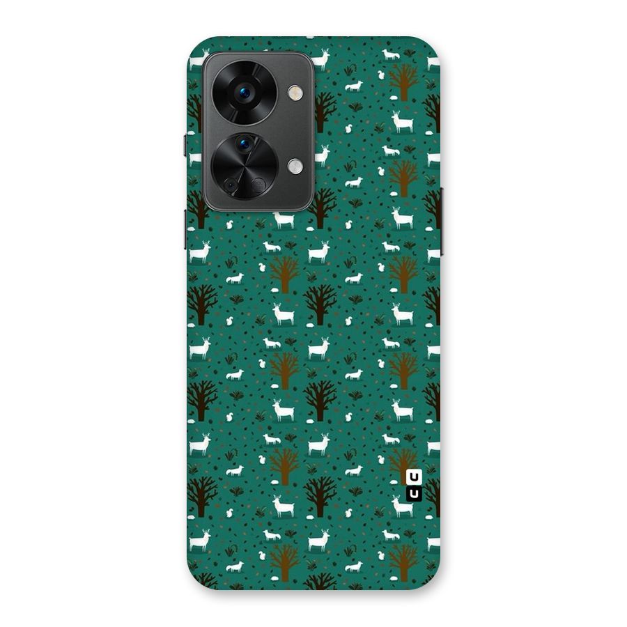 Animal Grass Pattern Back Case for OnePlus Nord 2T
