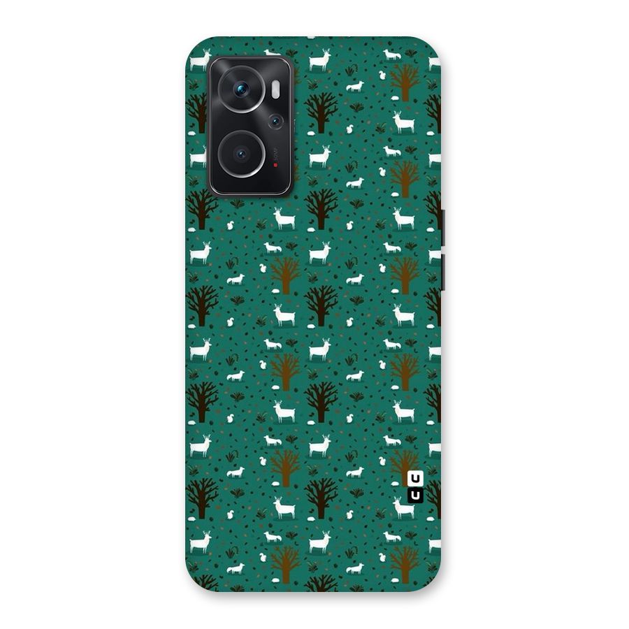 Animal Grass Pattern Back Case for Oppo K10 4G