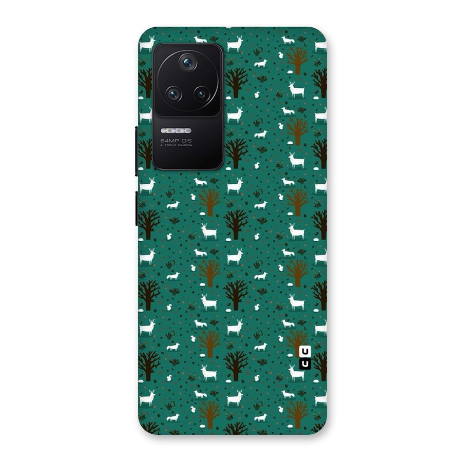 Animal Grass Pattern Back Case for Poco F4 5G