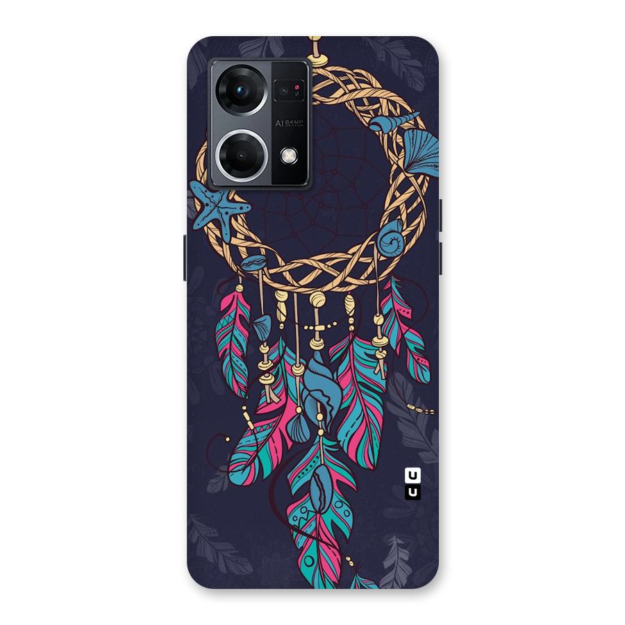 Animated Dream Catcher Glass Back Case for Oppo F21 Pro 5G