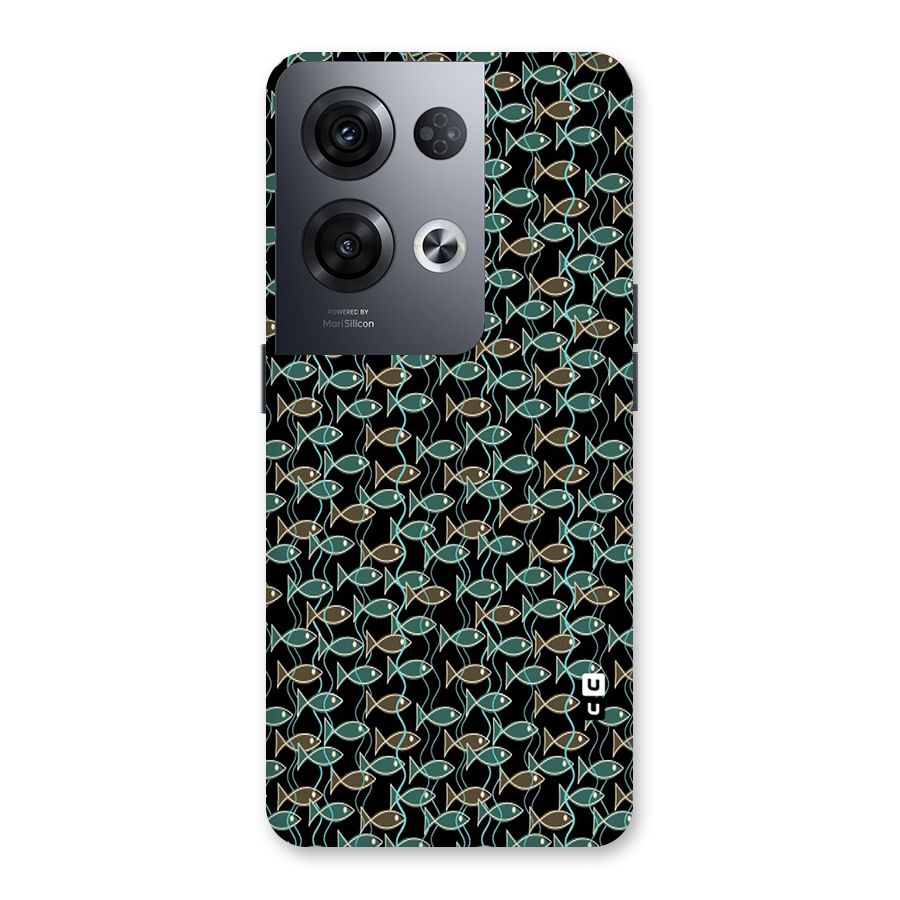 Animated Fishes Art Pattern Back Case for Oppo Reno8 Pro 5G
