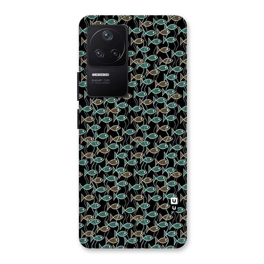 Animated Fishes Art Pattern Back Case for Poco F4 5G
