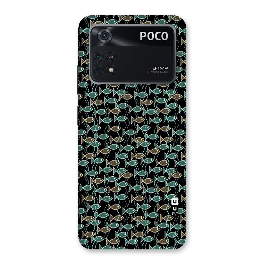 Animated Fishes Art Pattern Back Case for Poco M4 Pro 4G