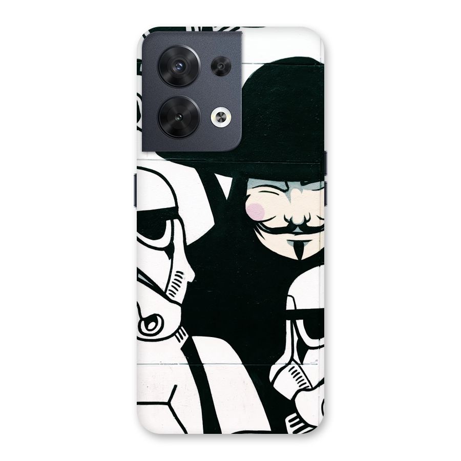 Anonymous Hat Back Case for Oppo Reno8 5G