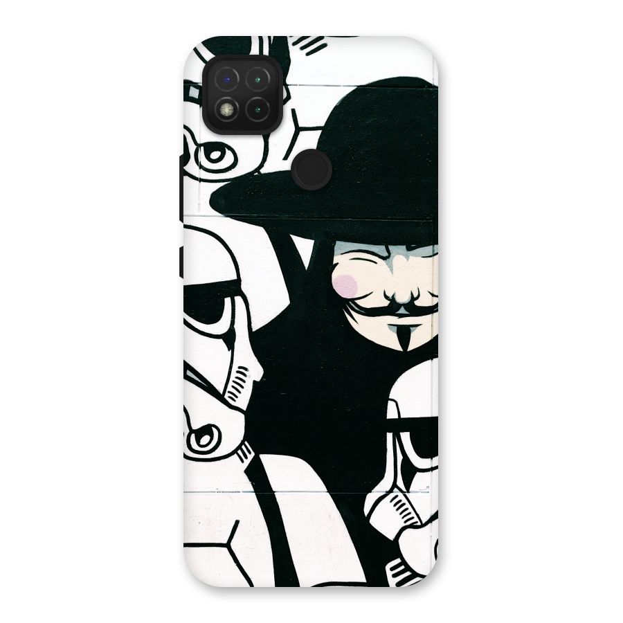 Anonymous Hat Back Case for Redmi 9 Activ