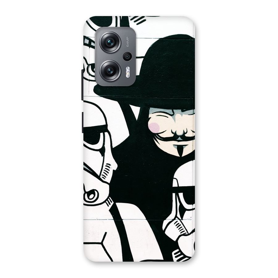 Anonymous Hat Back Case for Redmi K50i