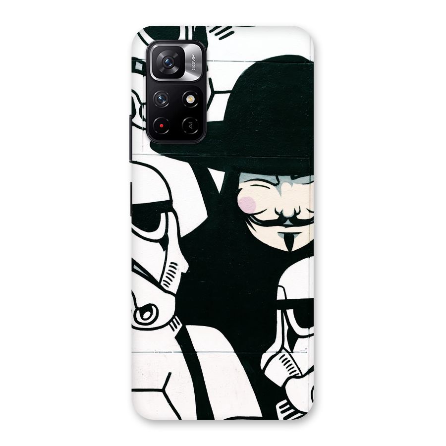 Anonymous Hat Back Case for Redmi Note 11T 5G