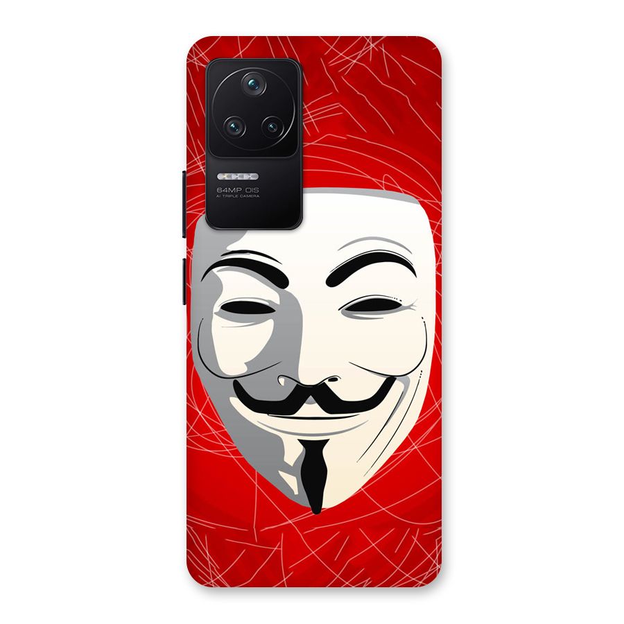 Anonymous Mask Abstract Back Case for Poco F4 5G