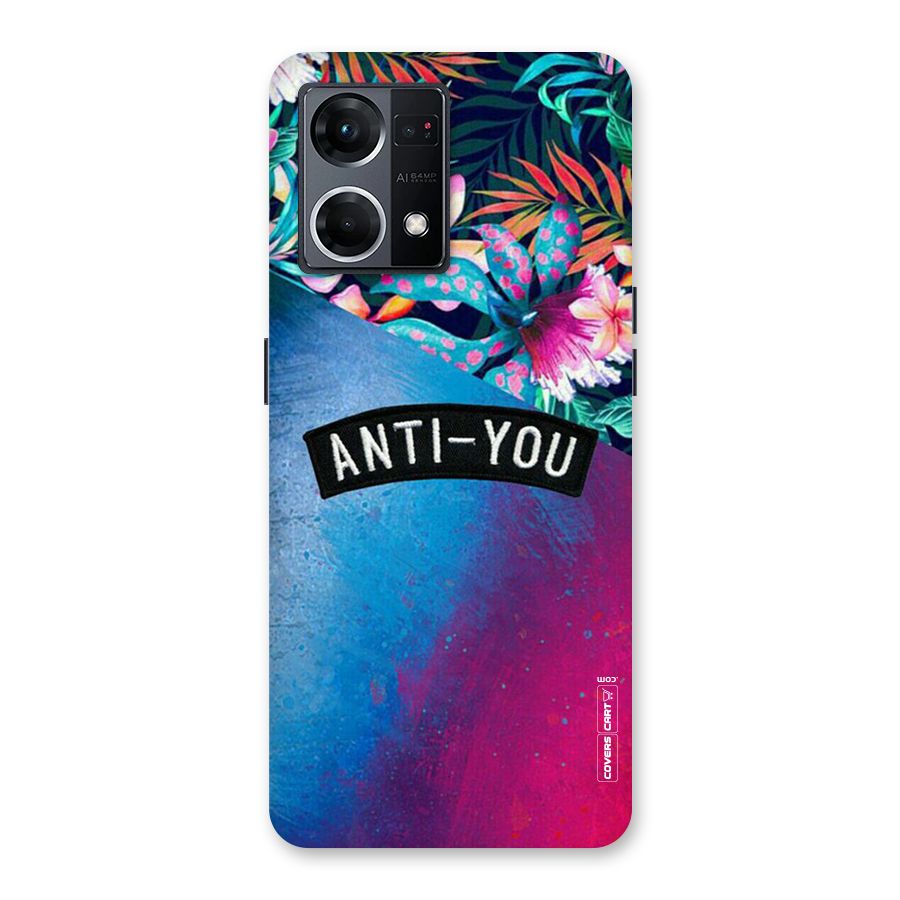 Anti You Glass Back Case for Oppo F21 Pro 5G