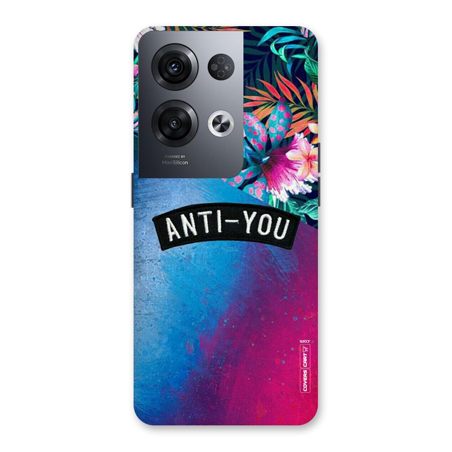 Anti You Back Case for Oppo Reno8 Pro 5G