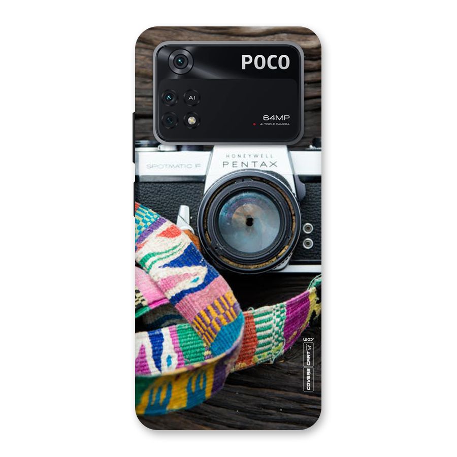 Antique Camera Back Case for Poco M4 Pro 4G