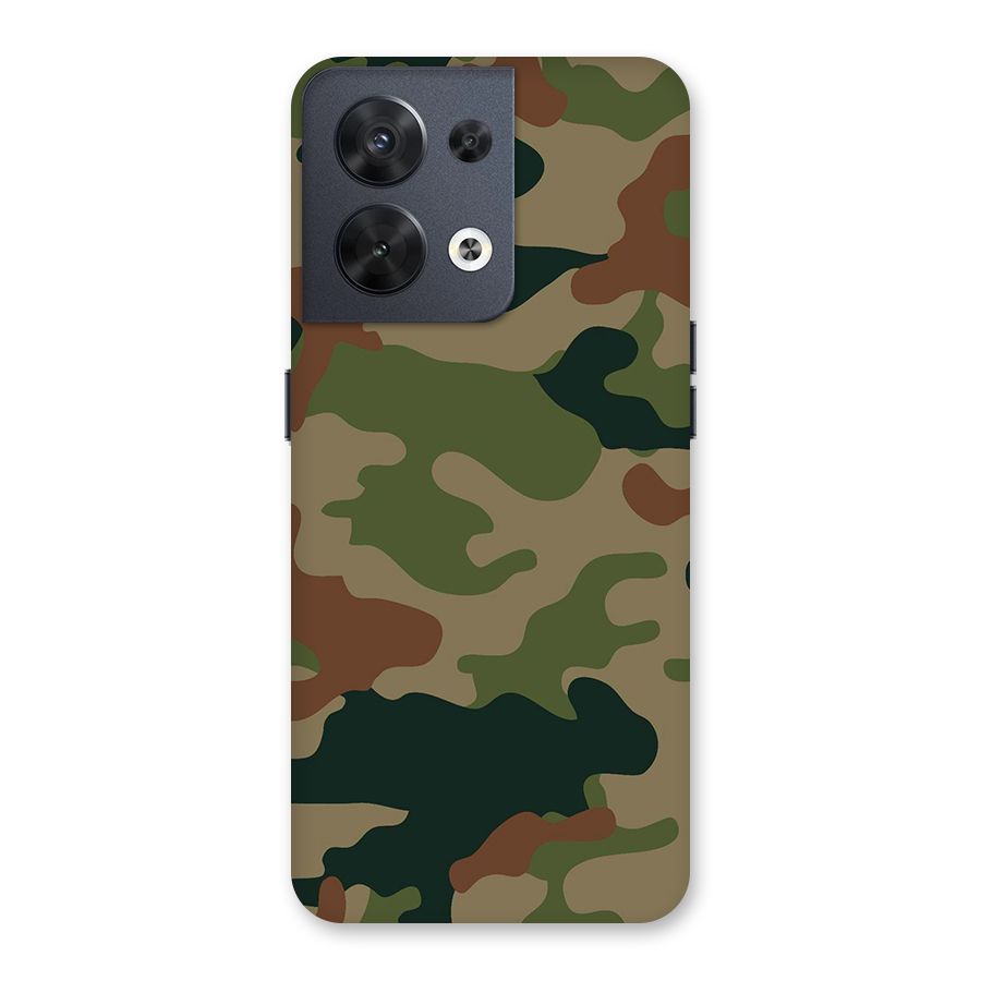 Army Camouflage Back Case for Oppo Reno8 5G