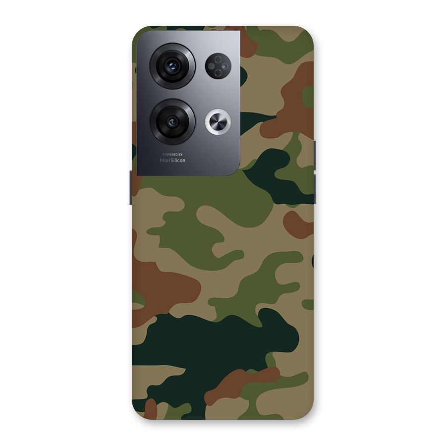 Army Camouflage Back Case for Oppo Reno8 Pro 5G