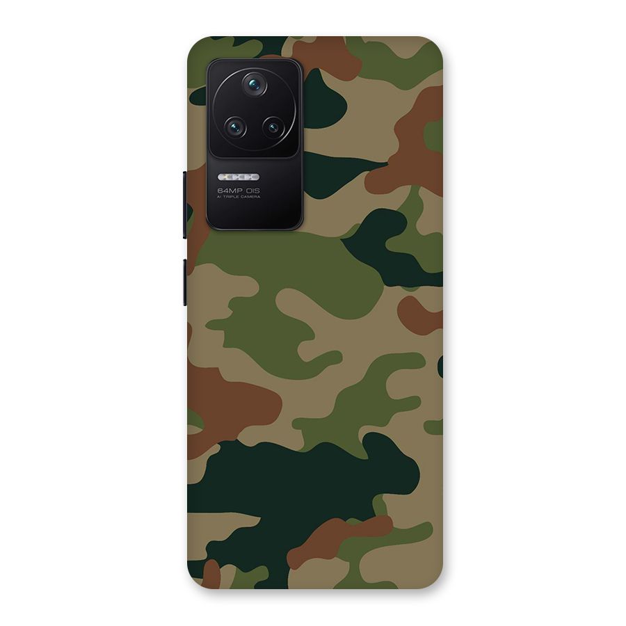 Army Camouflage Back Case for Poco F4 5G