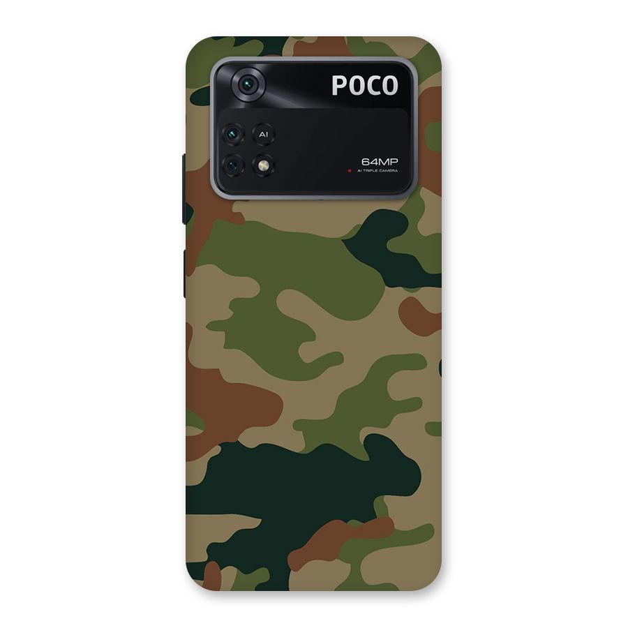 Army Camouflage Back Case for Poco M4 Pro 4G