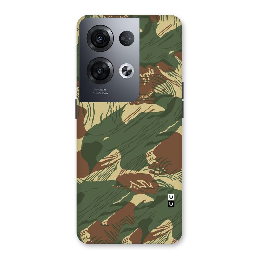 Army Design Back Case for Oppo Reno8 Pro 5G