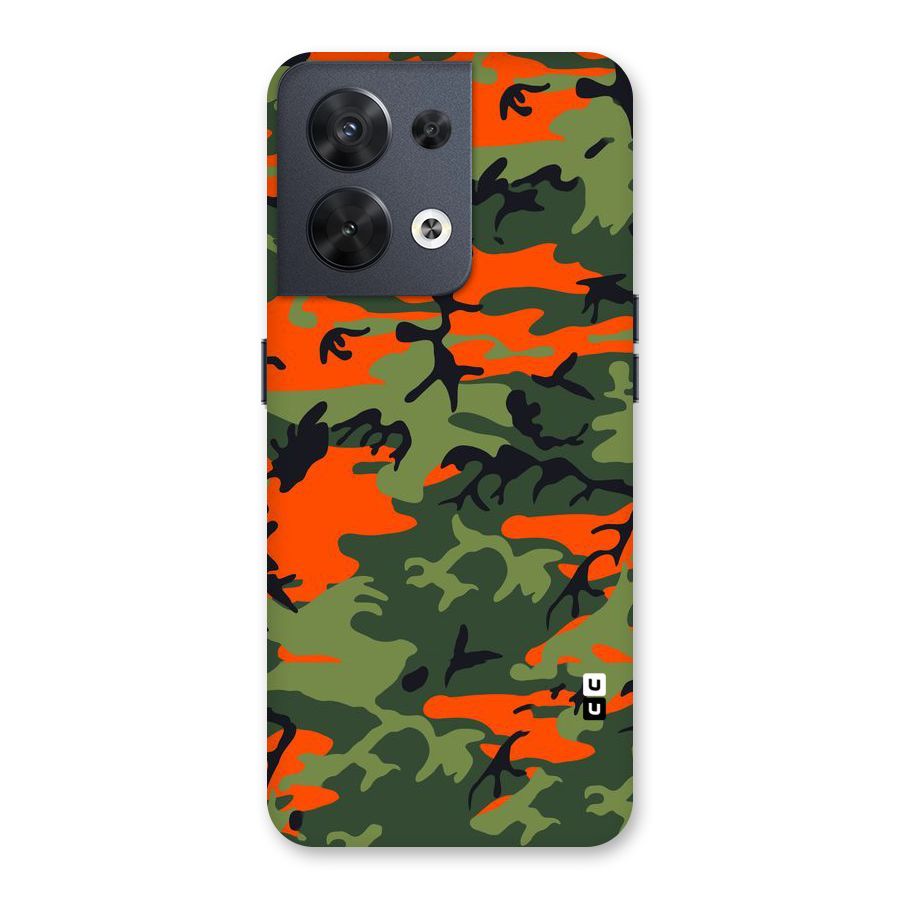 Army Pattern Back Case for Oppo Reno8 5G