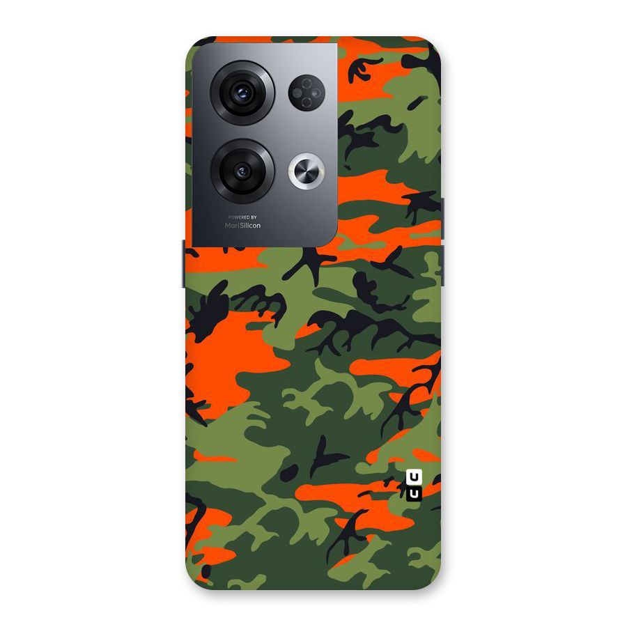 Army Pattern Back Case for Oppo Reno8 Pro 5G