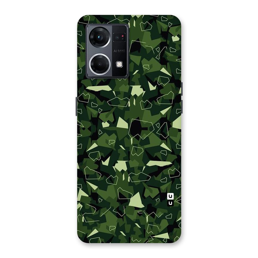 Army Shape Design Glass Back Case for Oppo F21 Pro 5G