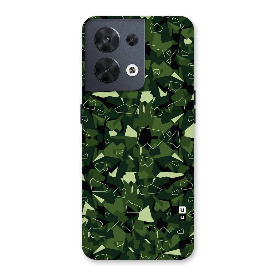 Army Shape Design Back Case for Oppo Reno8 5G