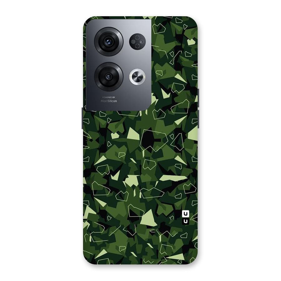 Army Shape Design Back Case for Oppo Reno8 Pro 5G