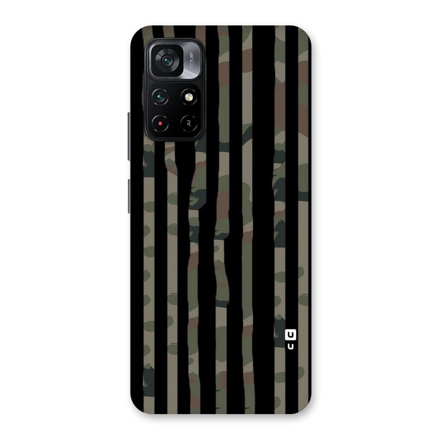 Army Stripes Back Case for Poco M4 Pro 5G