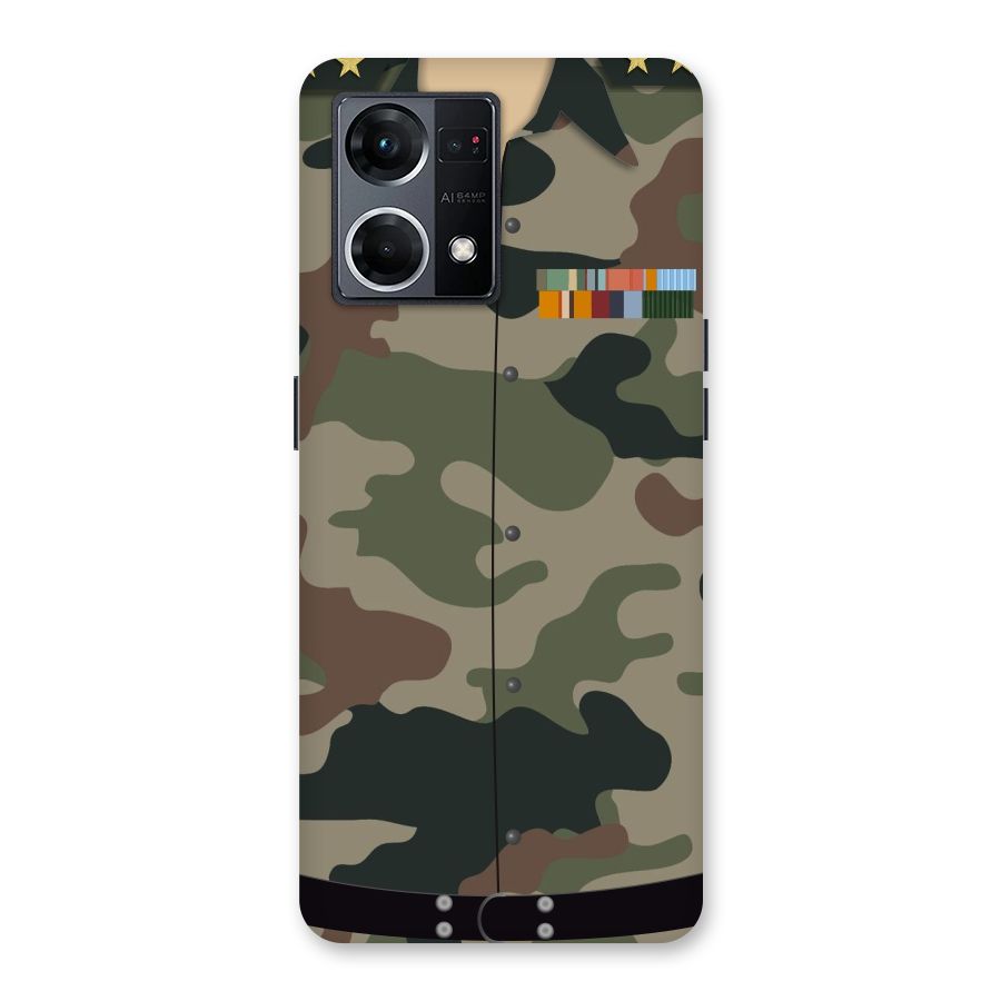 Army Uniform Glass Back Case for Oppo F21 Pro 5G