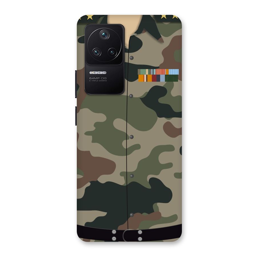 Army Uniform Back Case for Poco F4 5G