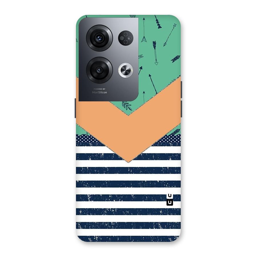Arrows and Stripes Back Case for Oppo Reno8 Pro 5G