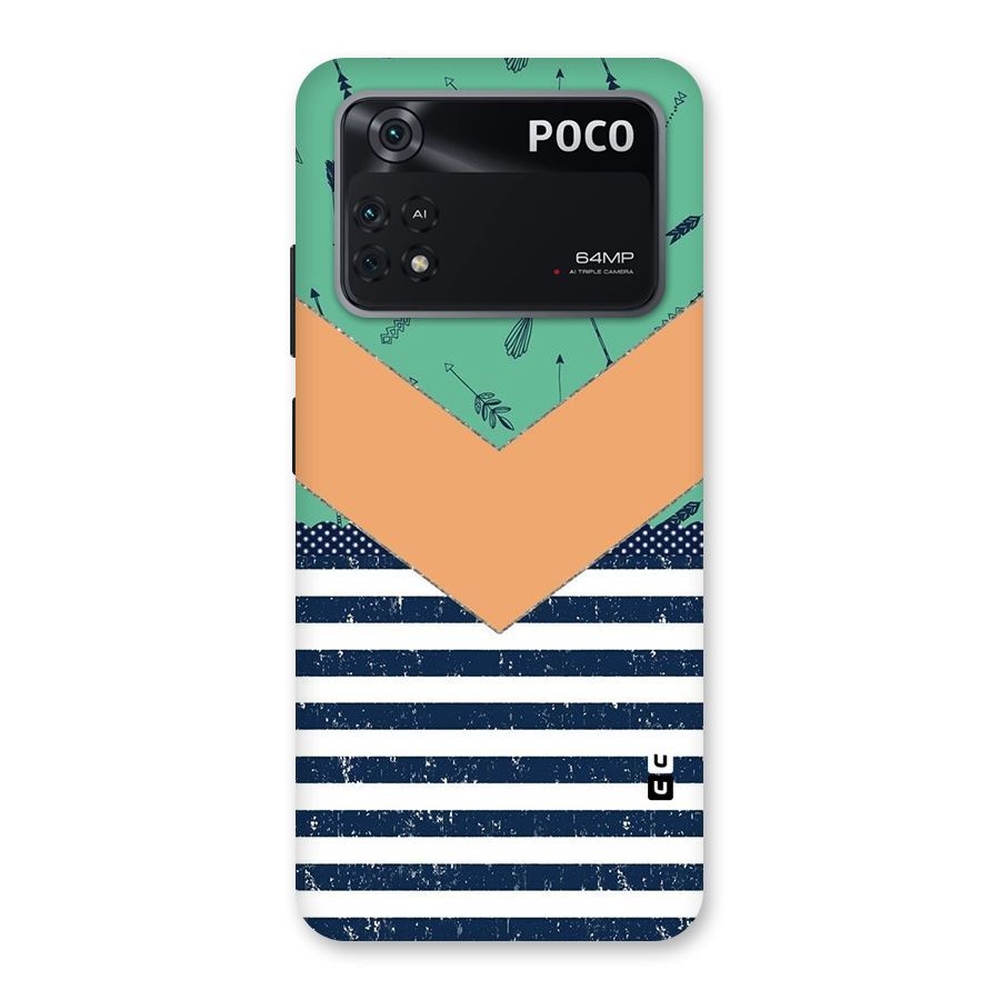 Arrows and Stripes Back Case for Poco M4 Pro 4G