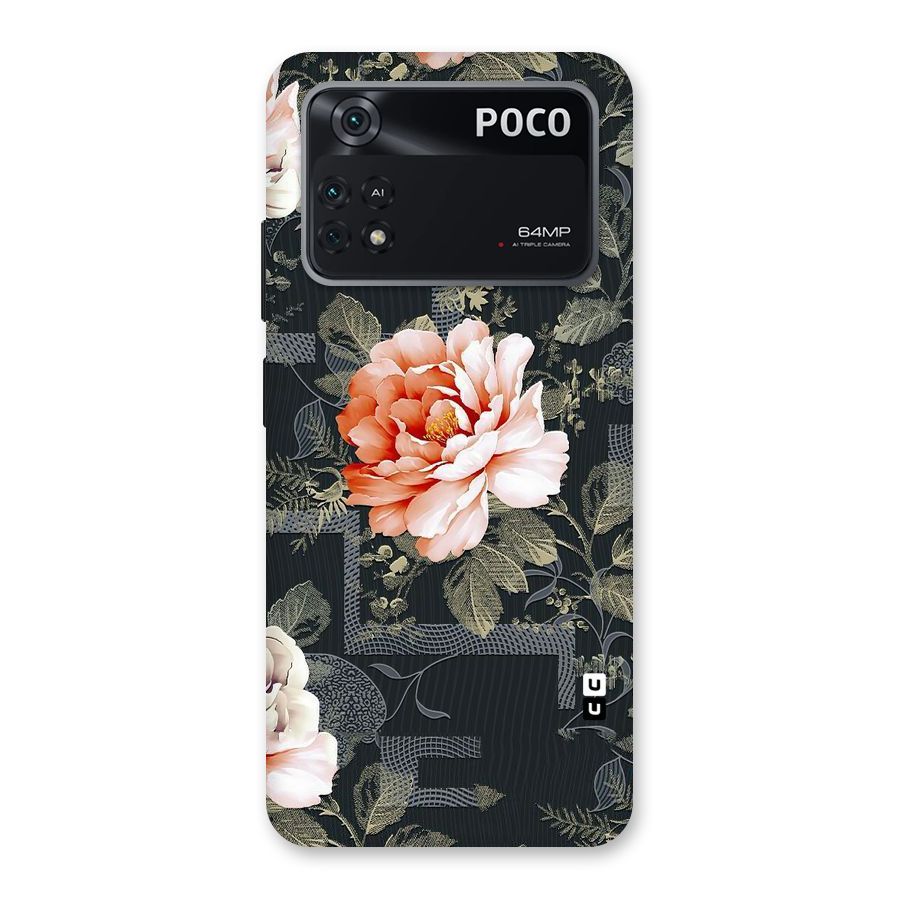 Art And Floral Back Case for Poco M4 Pro 4G