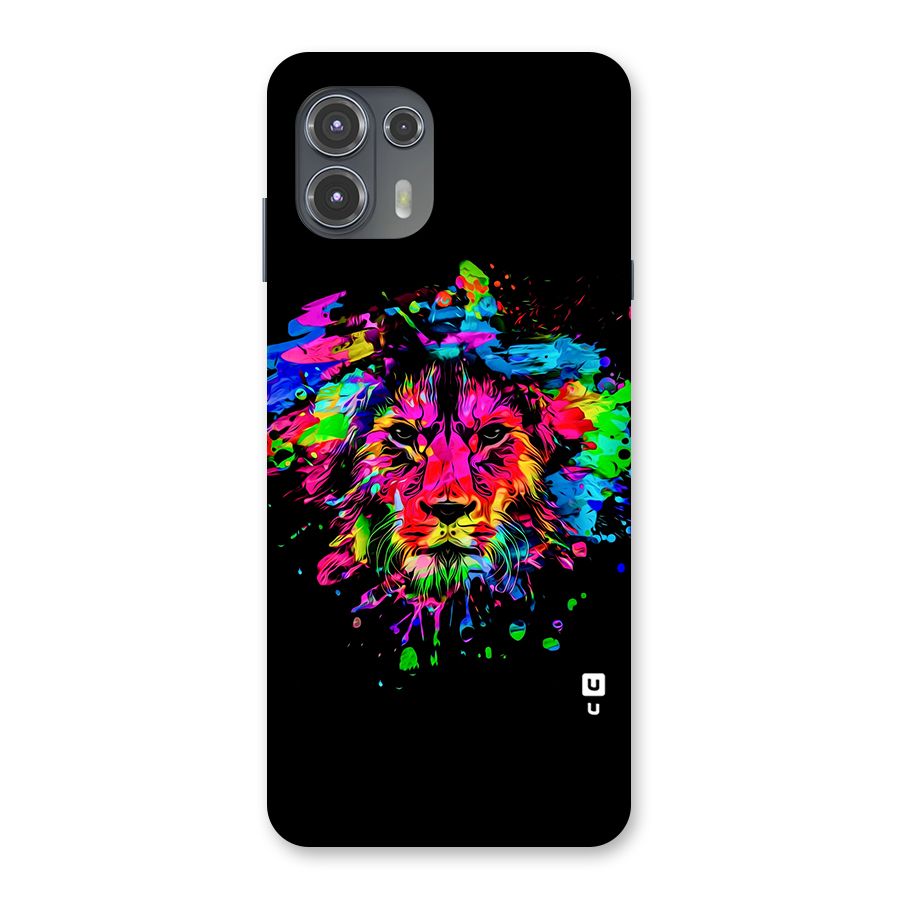 Artistic Lion Art Splash Back Case for Motorola Edge 20 Fusion