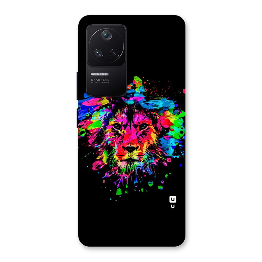 Artistic Lion Art Splash Back Case for Poco F4 5G