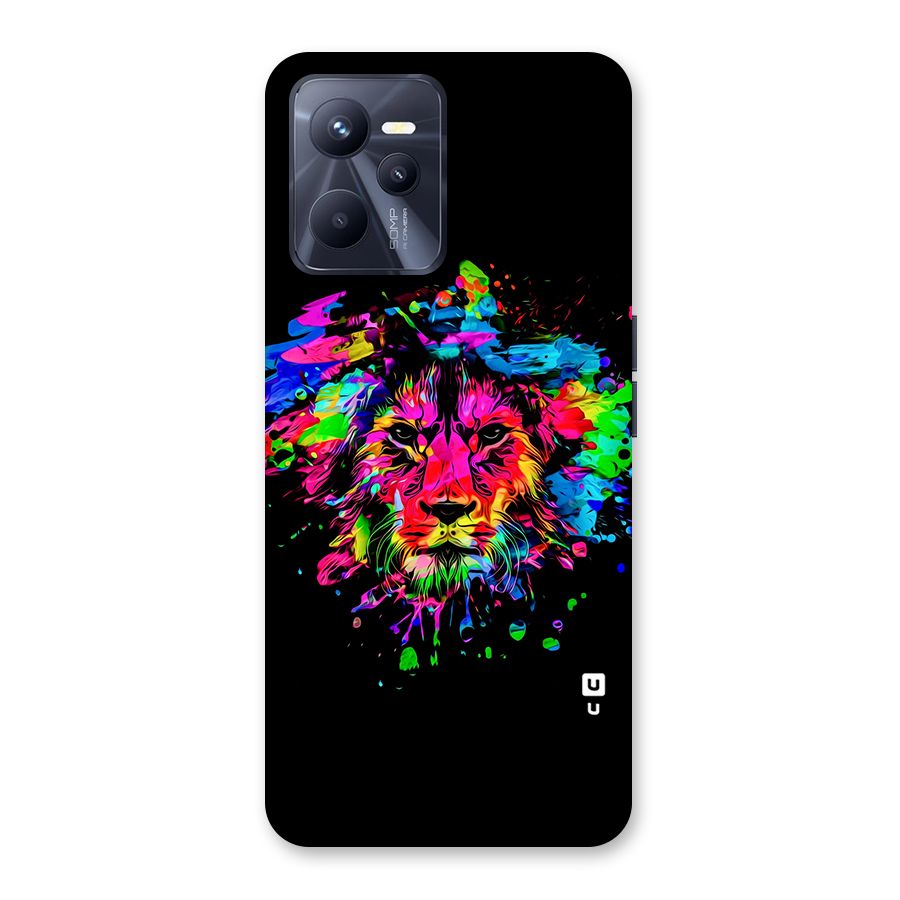 Artistic Lion Art Splash Back Case for Realme C35