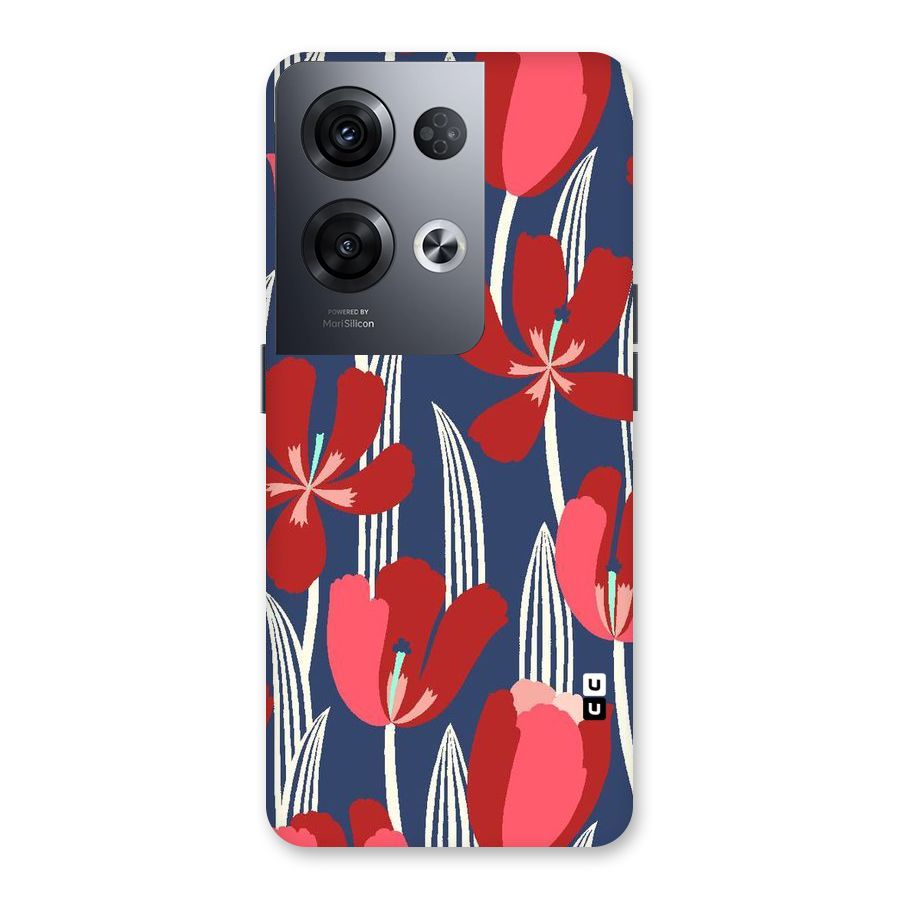 Artistic Tulips Back Case for Oppo Reno8 Pro 5G