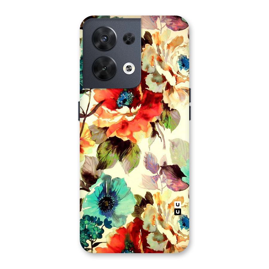 Artsy Bloom Flower Back Case for Oppo Reno8 5G
