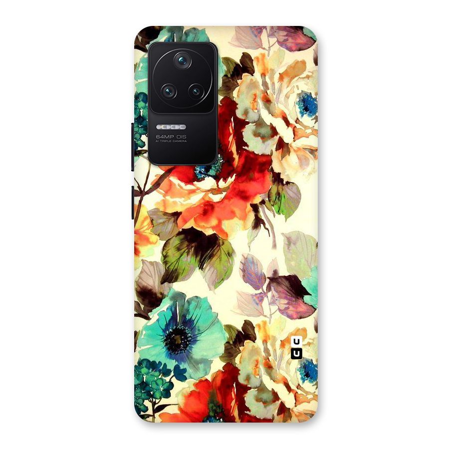 Artsy Bloom Flower Back Case for Poco F4 5G