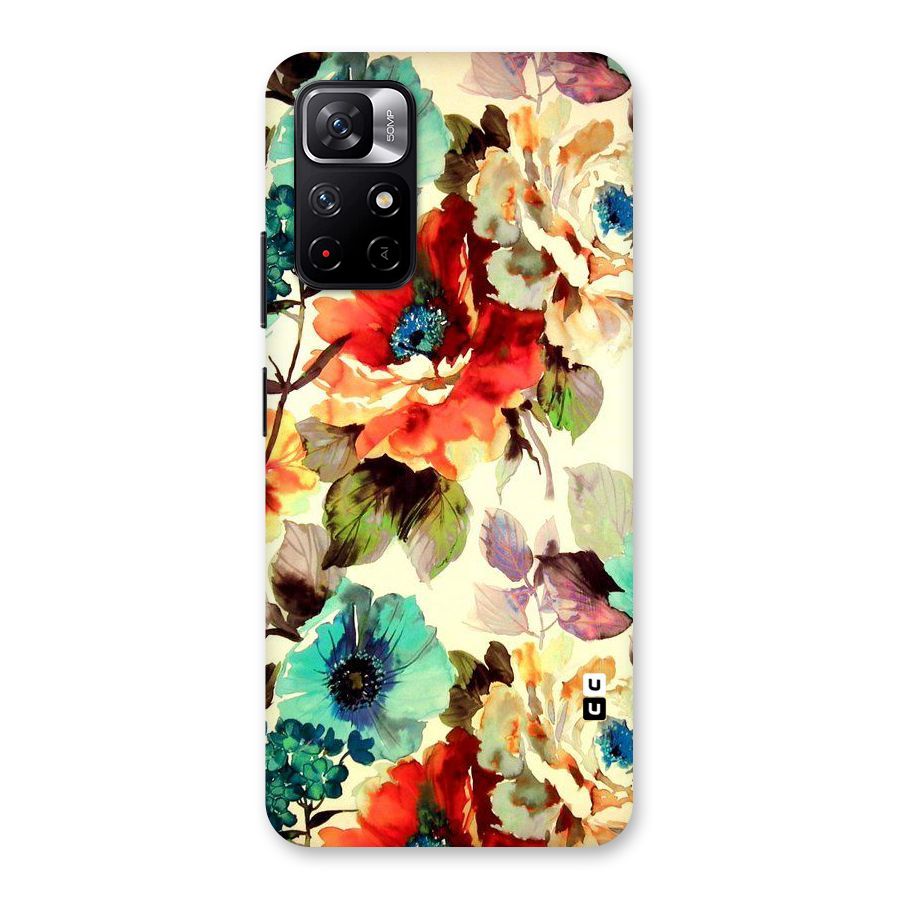 Artsy Bloom Flower Back Case for Redmi Note 11T 5G
