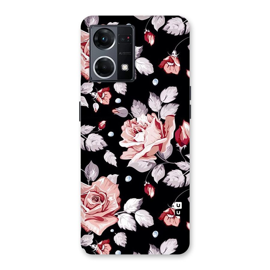 Artsy Floral Glass Back Case for Oppo F21 Pro 5G